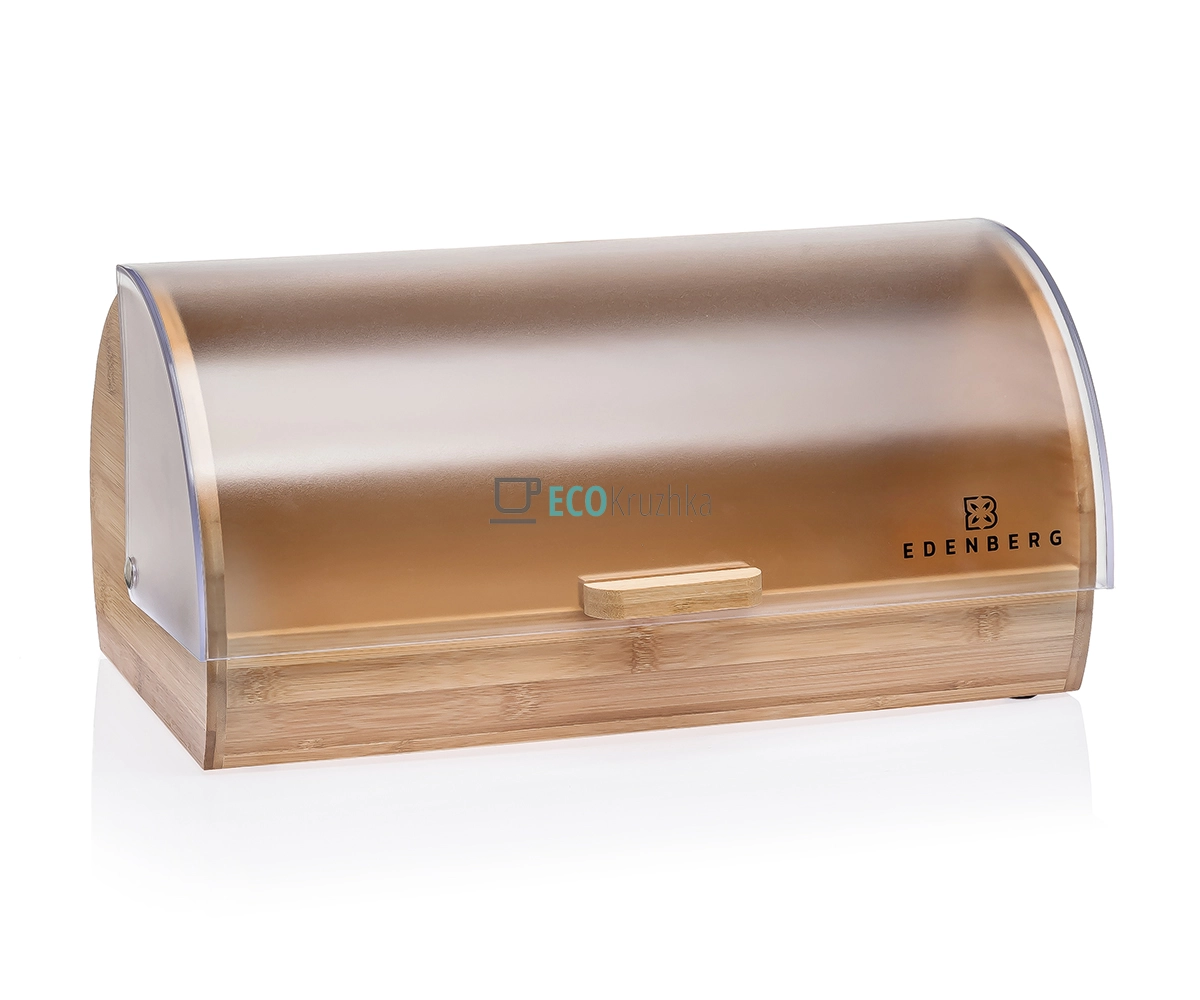 Хлібниця Edenberg з бамбуковою основою та відкидною кришкою EB-082