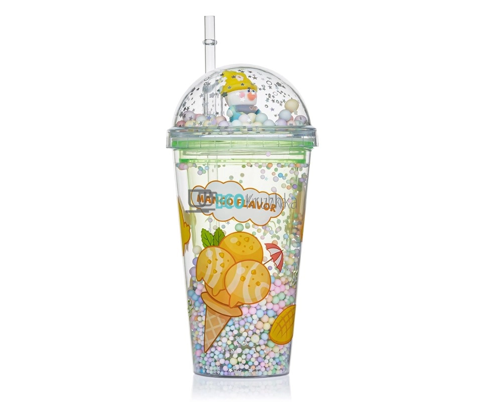 УЦІНКА СТАКАН З ПОДВІЙНОЮ СТІНКОЮ ТА ТРУБОЧКОЮ FEELINGS 450 МЛ ЖОВТИЙ EK15105 УЦІНКА СТАКАН З ПОДВІЙНОЮ СТІНКОЮ ТА ТРУБОЧКОЮ FEELINGS 450 МЛ ЖОВТИЙ EK15105