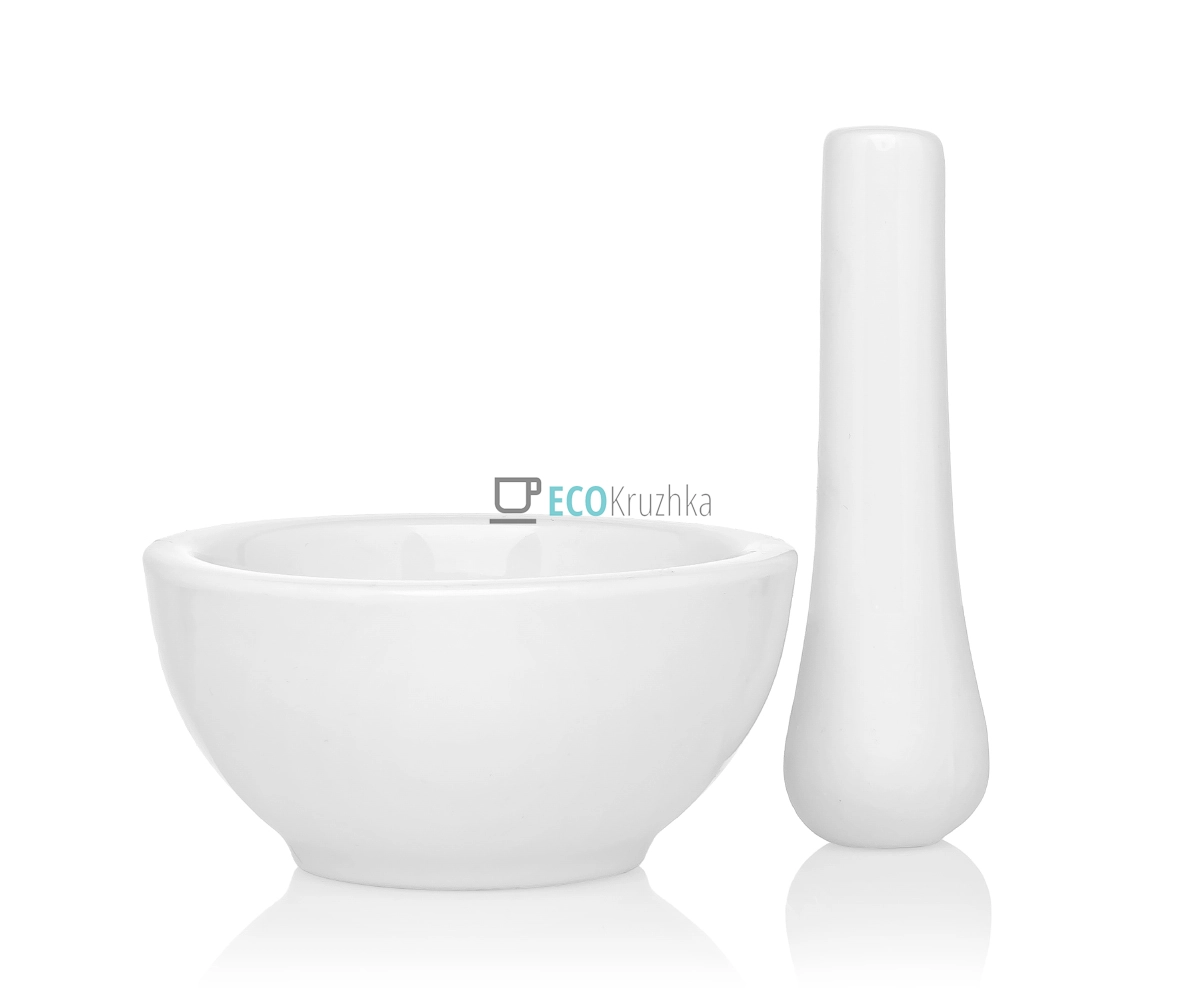 Порцелянова ступка з товкачиком 8.7 х 4.6 см Naturel (289-133)
