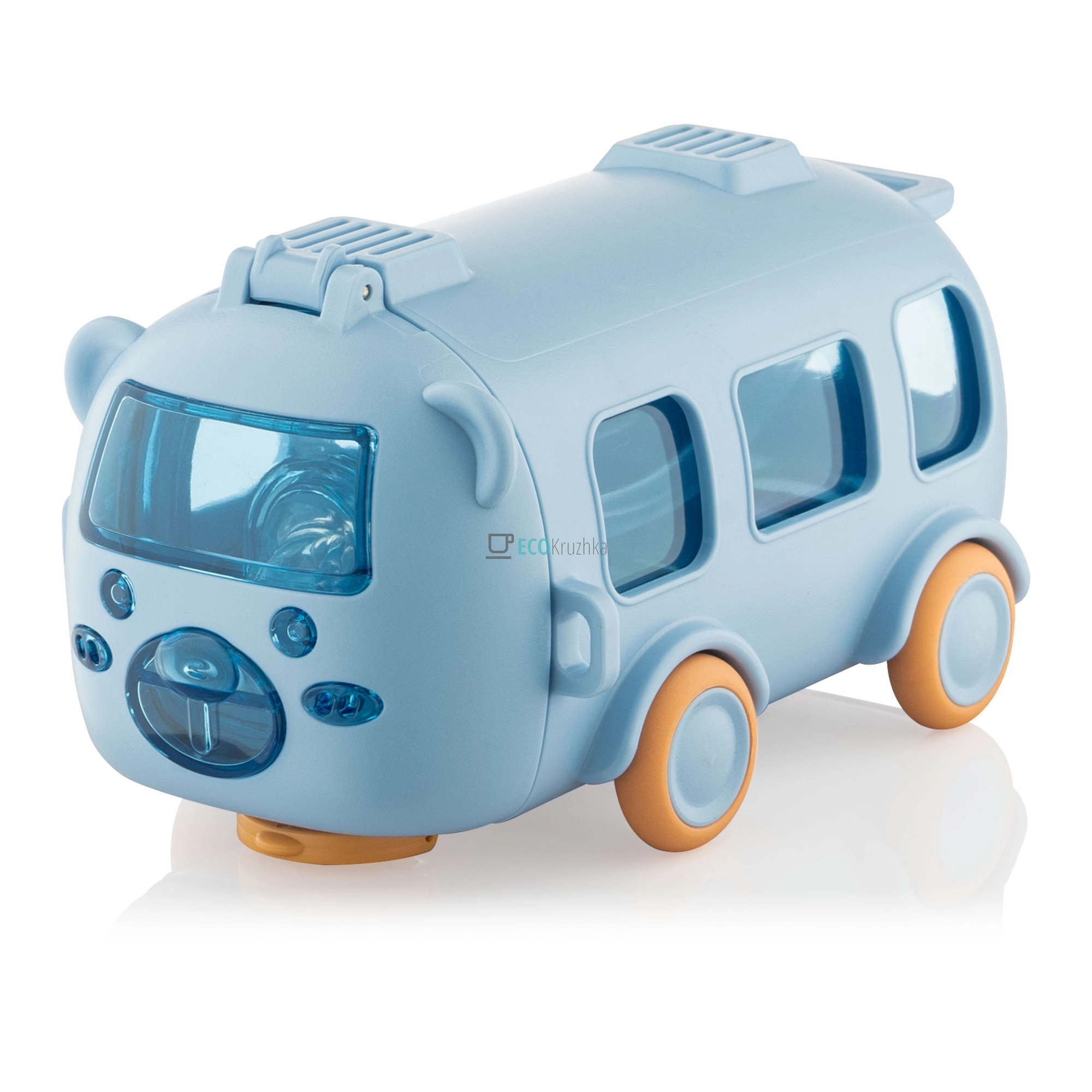 Пляшка для води Ardesto Bear Bus 500мл, пластик, блакитний (AR2250BB)