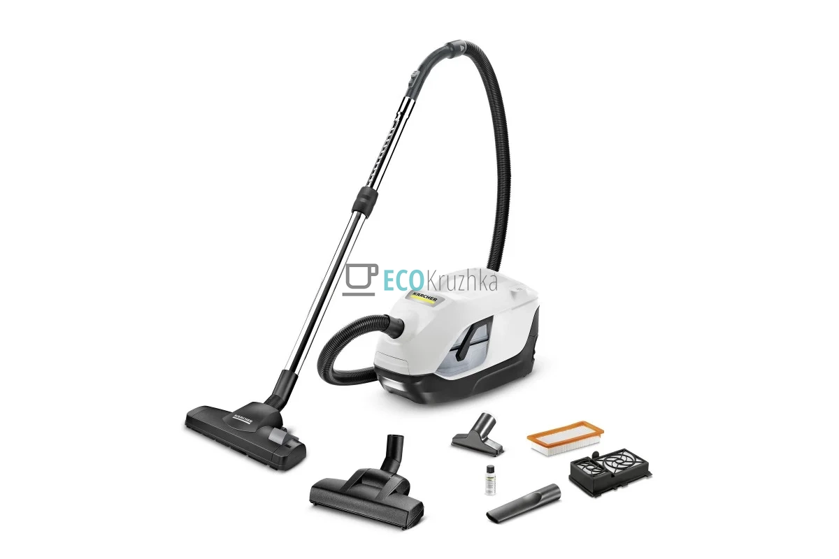 Пилосос з аквафільтром Karcher DS 6 Plus 650 Вт HEPA 13 білий (1.195-252.0)