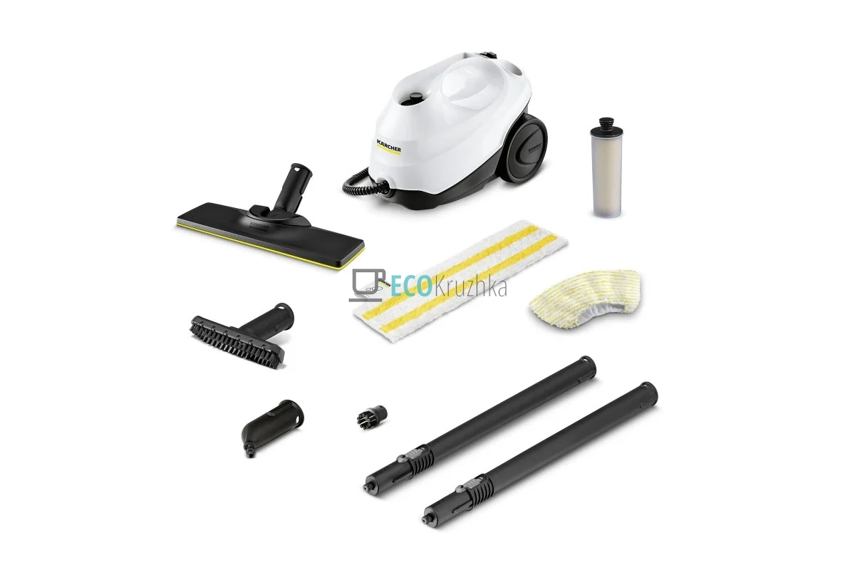 Karcher Пароочисник SC 3 EasyFix, 1900Вт, 1000мл, 3.5Бар, білий