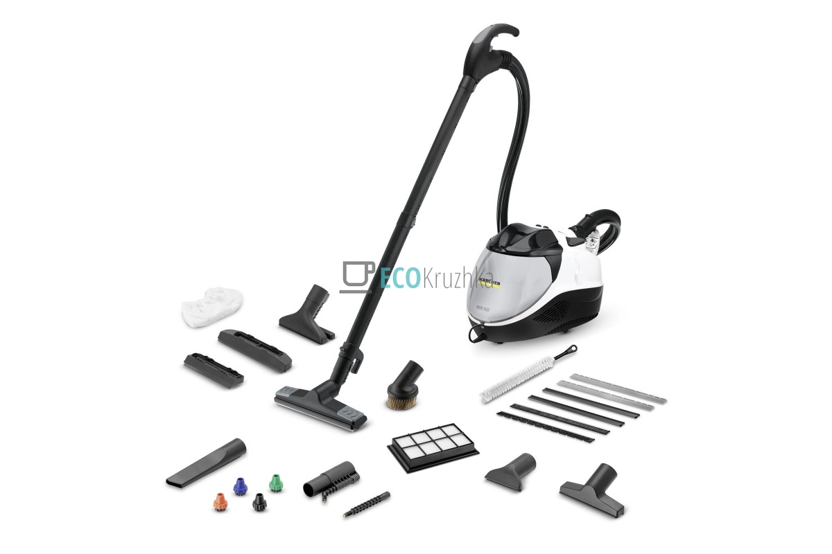 Karcher Паропилосос SV 7, 2200Вт, вологе прибирання, вода -0.45л, HEPA, обробка парою, біло-чорний