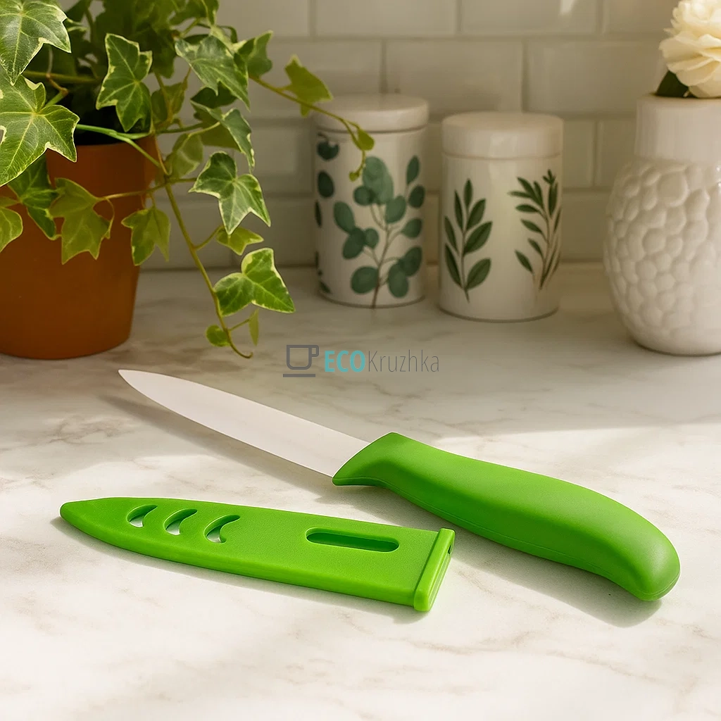 Ніж керамічний з чохлом Салатовий FRU-903 Ніж керамічний з чохлом Салатовий FRU-903