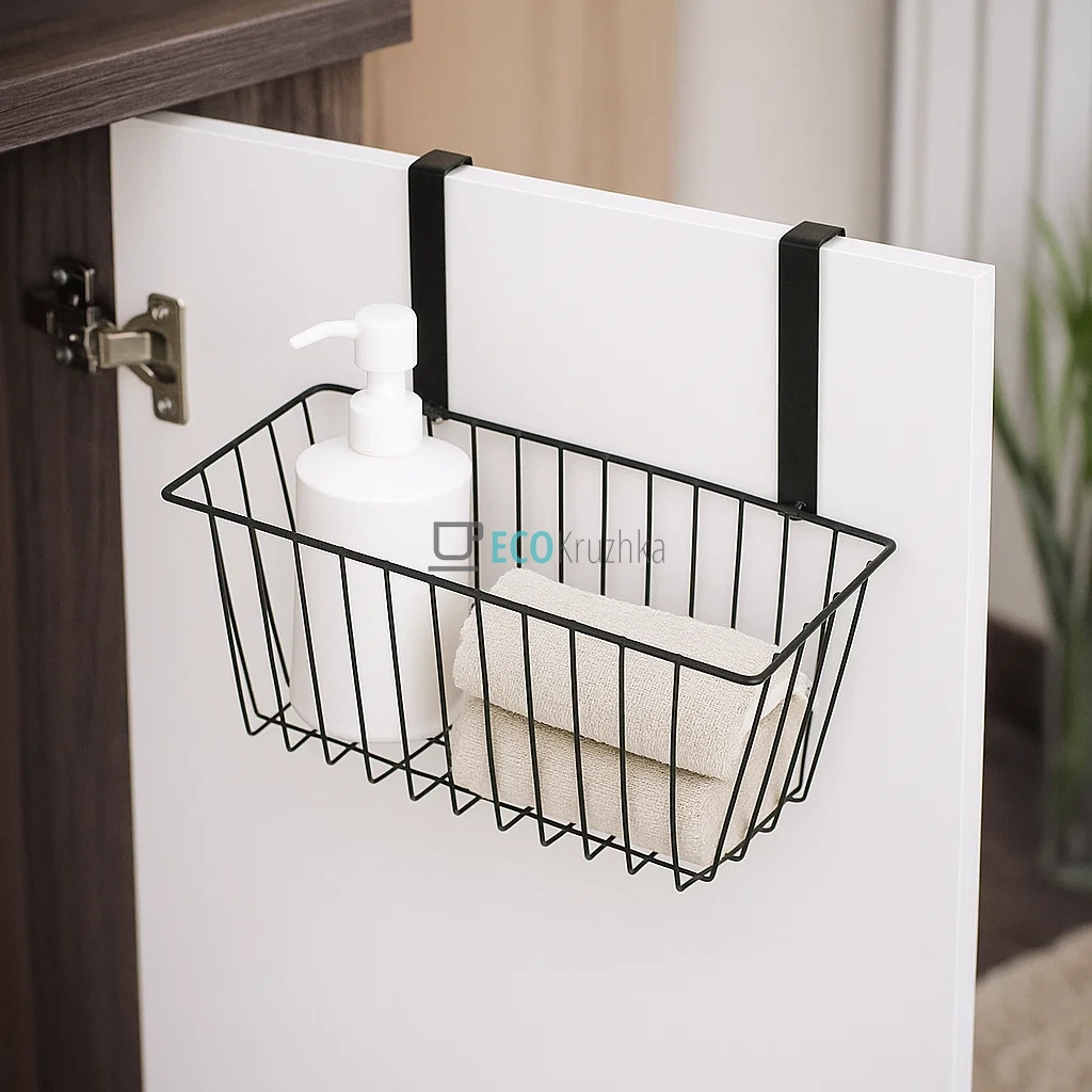 Навісна полиця під шкафчик (кухня-ванна) 28х12х23 см Чорна TD01328 Навісна полиця під шкафчик (кухня-ванна) 28х12х23 см Чорна TD01328