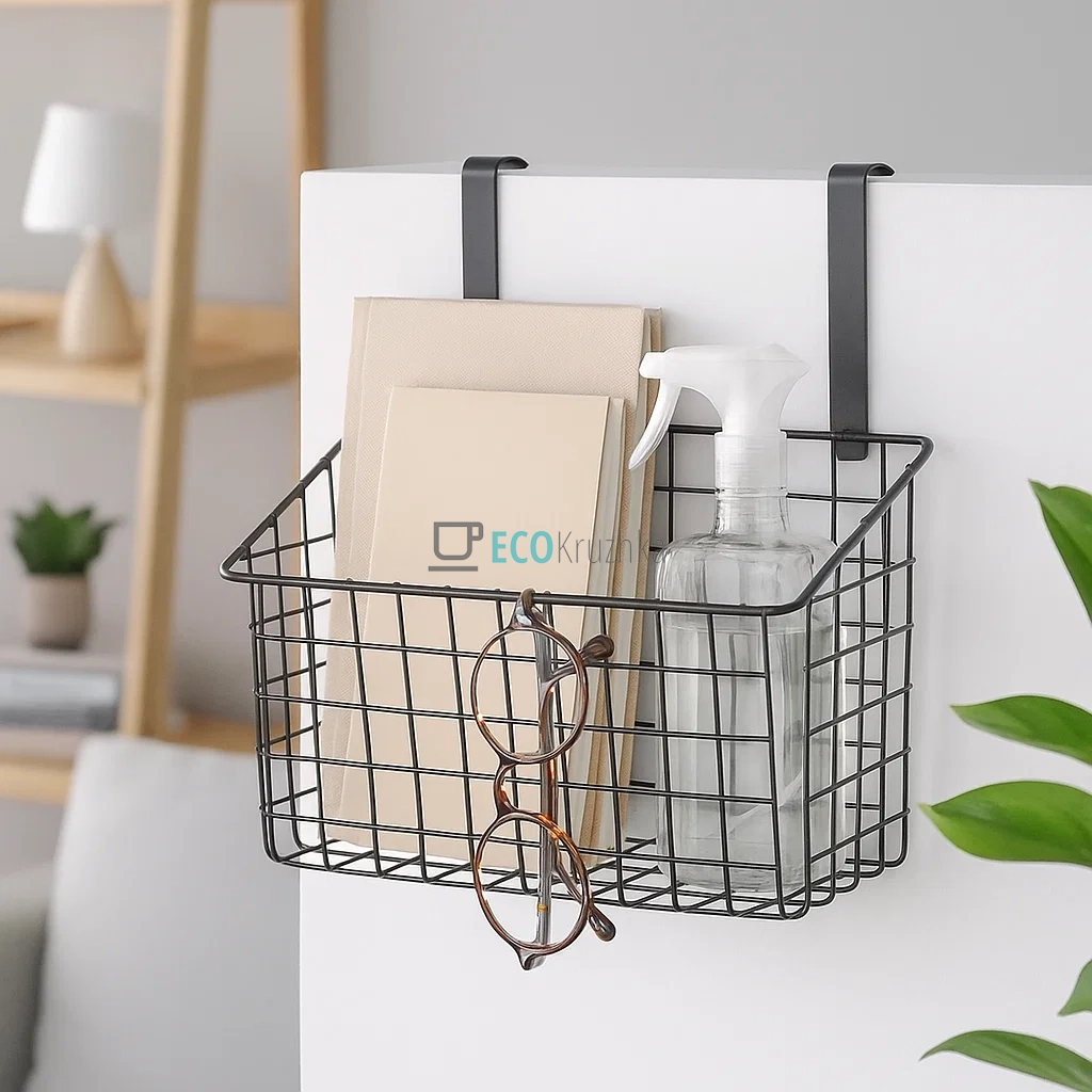 Навісна полиця під шкафчик (кухня-ванна) 27х14.5х24.5 см Чорна TD01329