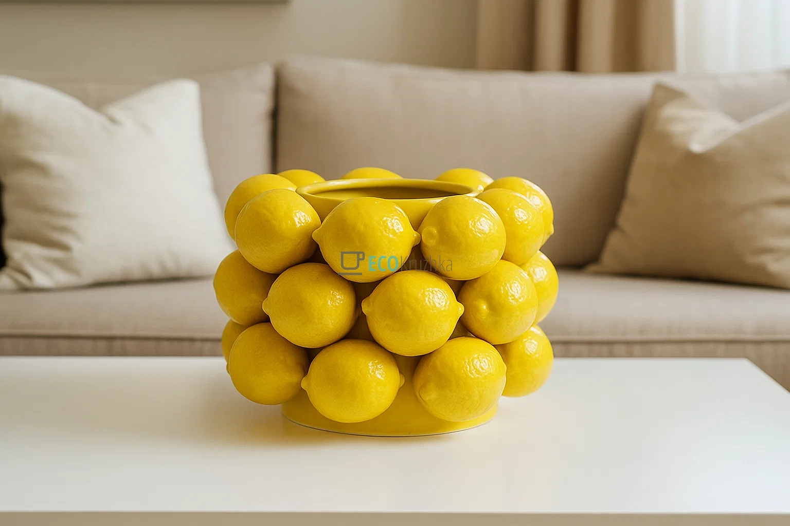 Ваза порцелянова Lemon (Лимон) Жовтий D25 х 17см (457-335) Ваза порцелянова Lemon (Лимон) Жовтий D25 х 17см (457-335)