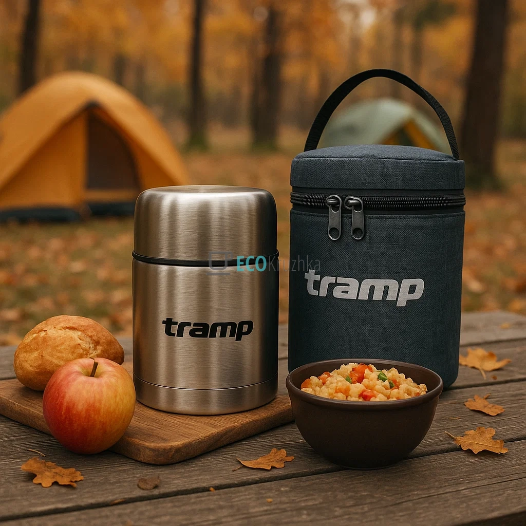 Термочохол для харчового термоса Tramp 0.5/0,7 л Сірий TRA-001-dark-grey