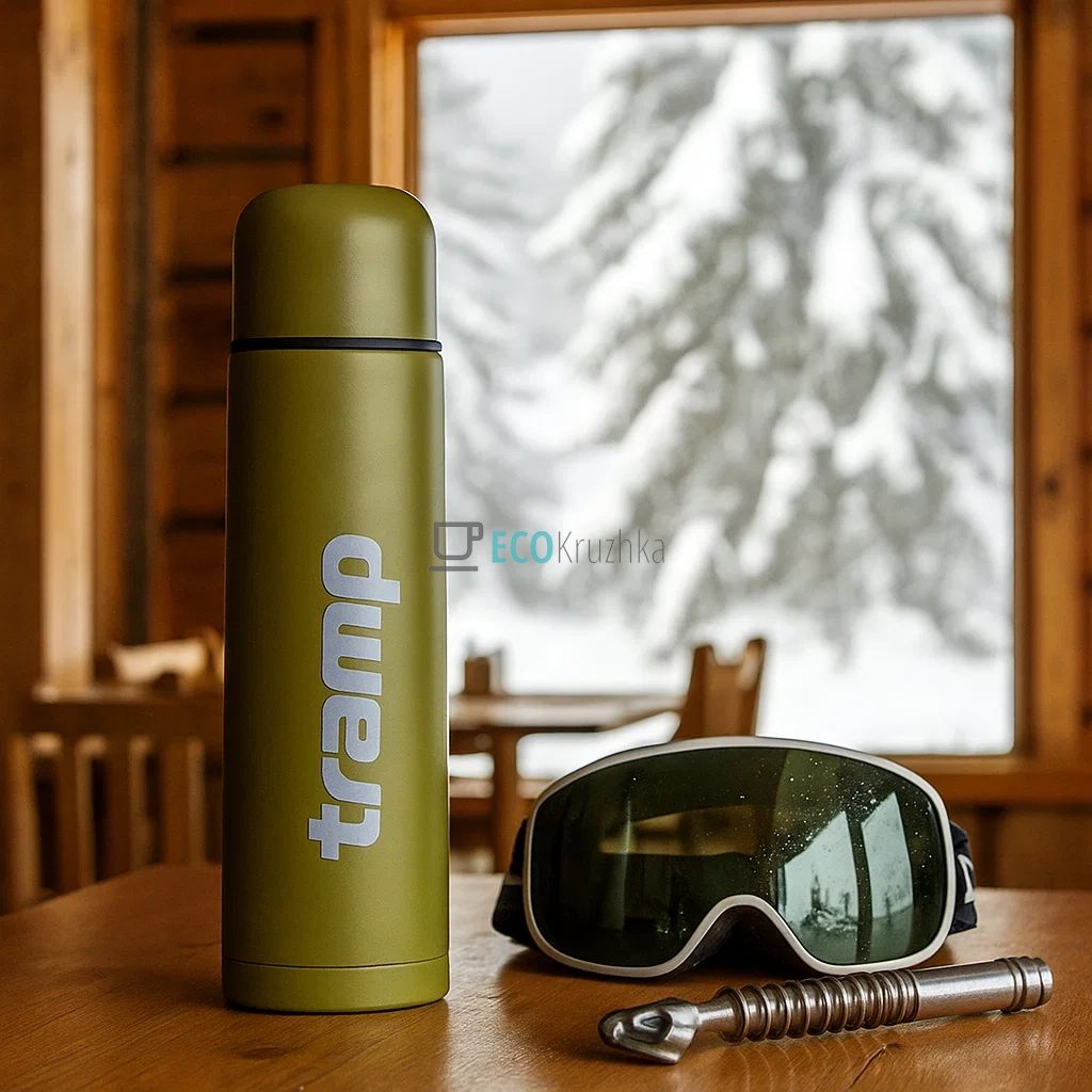 Термос Tramp Basic 1000 мл Оливковий TRC-113-Olive