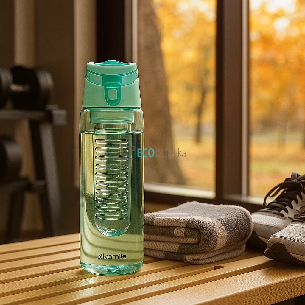 Спортивна пляшка для води Kamille 660 мл EK5619 Спортивна пляшка для води Kamille 660 мл EK5619