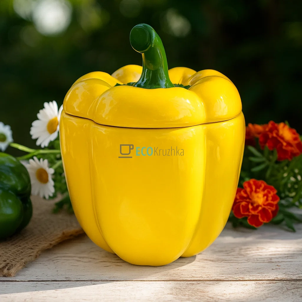 Банка керамічна "Pepper" 1.2л, Жовтий (928-075)