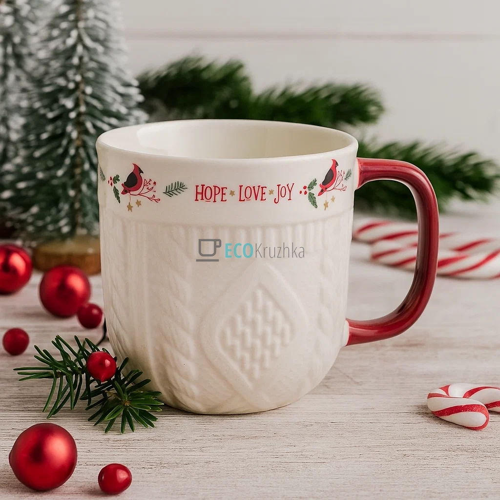 Порцеляновий кухоль "Happy Holidays" з в Порцеляновий кухоль "Happy Holidays" з в