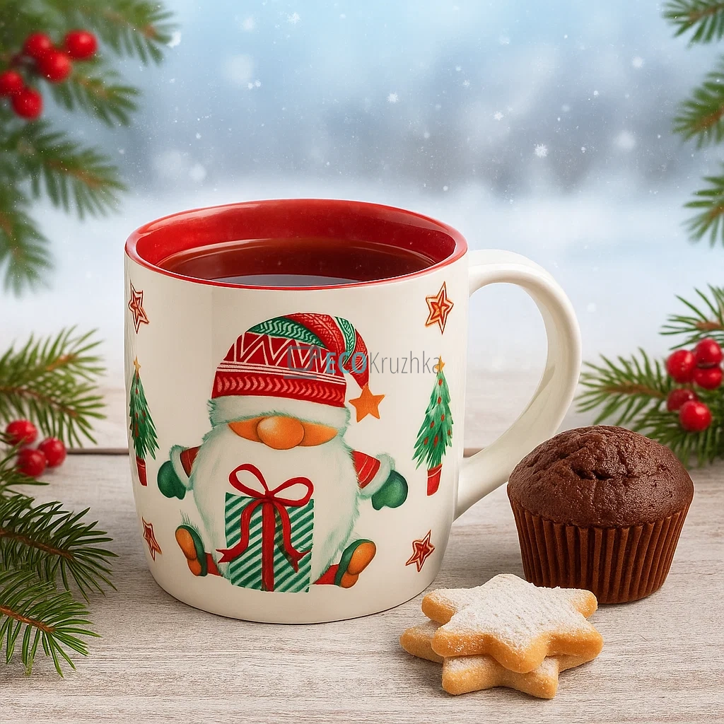 Порцеляновий кухоль "Гномики", 350 мл (B04-014-3) Порцеляновий кухоль "Гномики", 350 мл (B04-014-3)