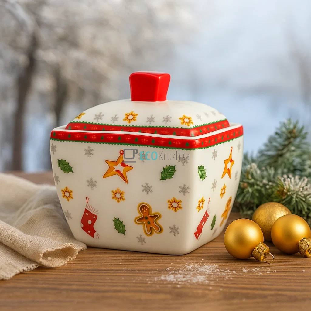 Порцелянова цукорниця "Святковий флер", 300 мл (498-239) Порцелянова цукорниця "Святковий флер", 300 мл (498-239)