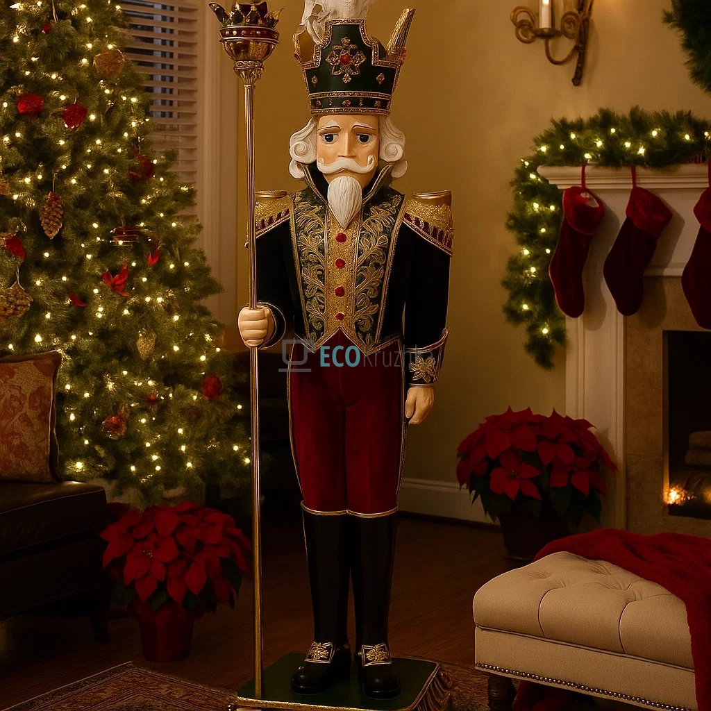 Новорічна декоративна фігура "Лускунчик", 178 см (838-373) Новорічна декоративна фігура "Лускунчик", 178 см (838-373)