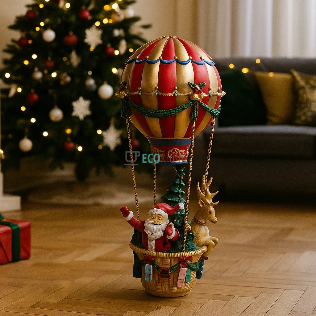 Новорічний декор «Санта з оленем на повітряній кулі» 43 см (арт. 838-500) Новорічний декор «Санта з оленем на повітряній кулі» 43 см (арт. 838-500)