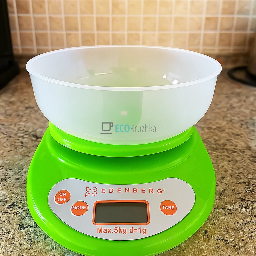 Ваги кухонні до 5 кг Edenberg Салатовий EB-75821 Ваги кухонні до 5 кг Edenberg Салатовий EB-75821