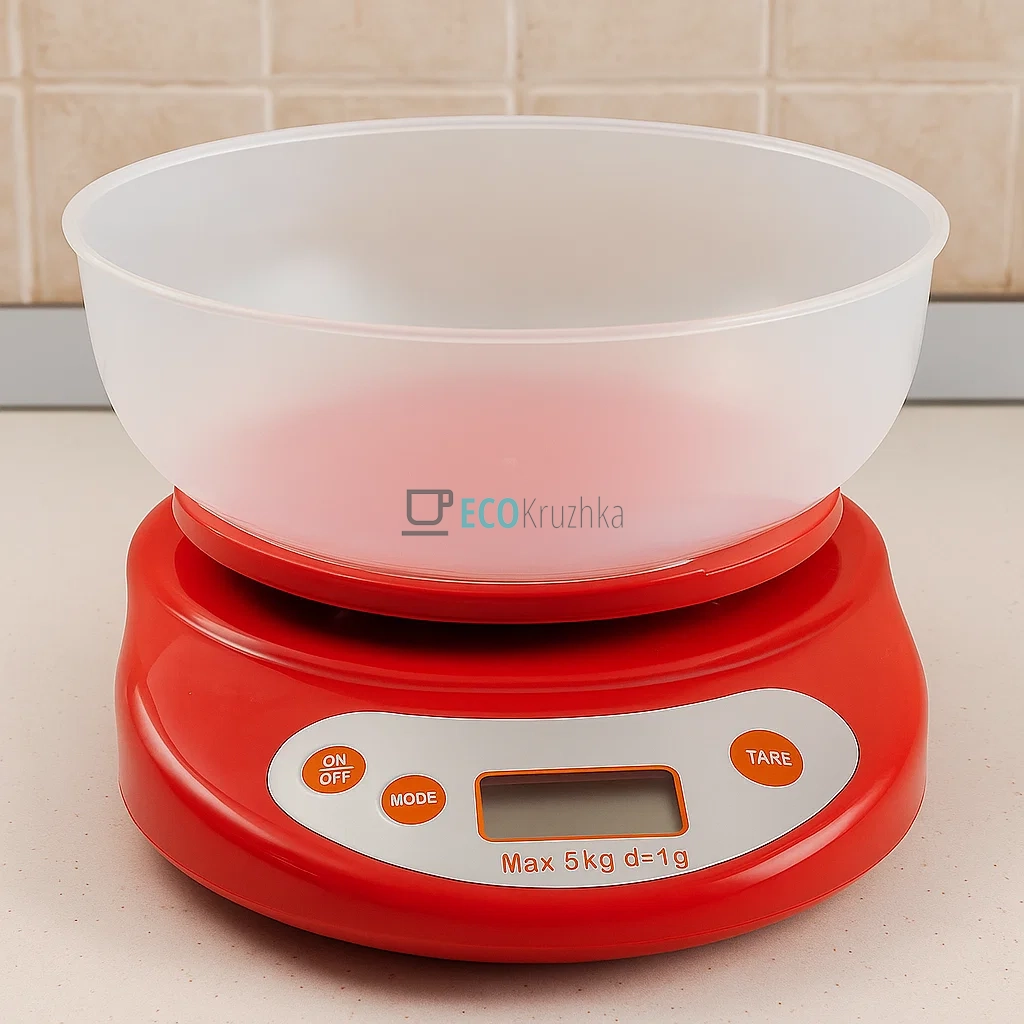 Ваги кухонні до 5 кг Edenberg Червоний EB-75821 Ваги кухонні до 5 кг Edenberg Червоний EB-75821
