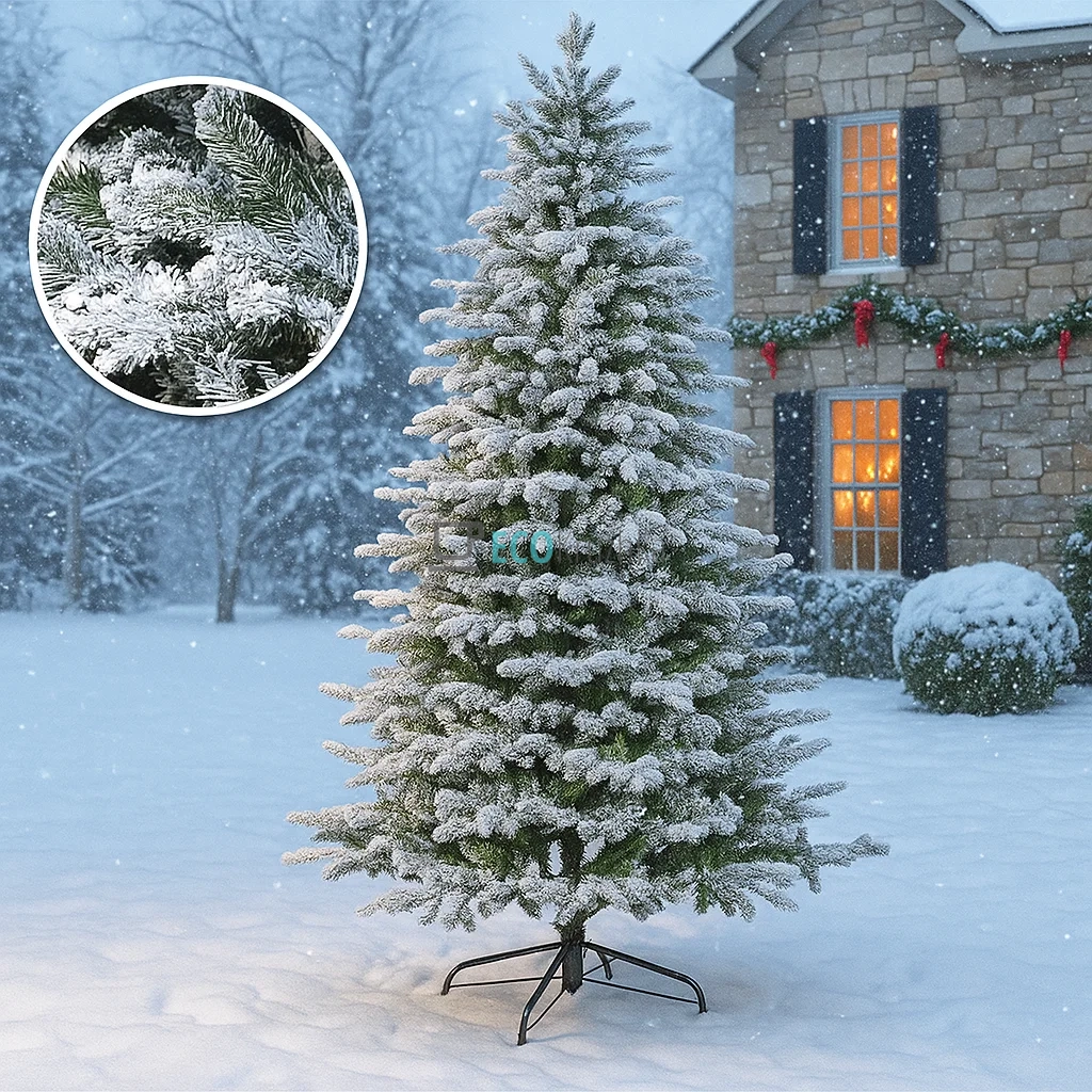 Штучна ялинка "Вечірній вальс" 229 см, 2739 гілок, на металевій підставці, пишна новорічна ялинка преміум класу 840-188 Штучна ялинка "Вечірній вальс" 229 см, 2739 гілок, на металевій підставці, пишна новорічна ялинка преміум класу 840-188