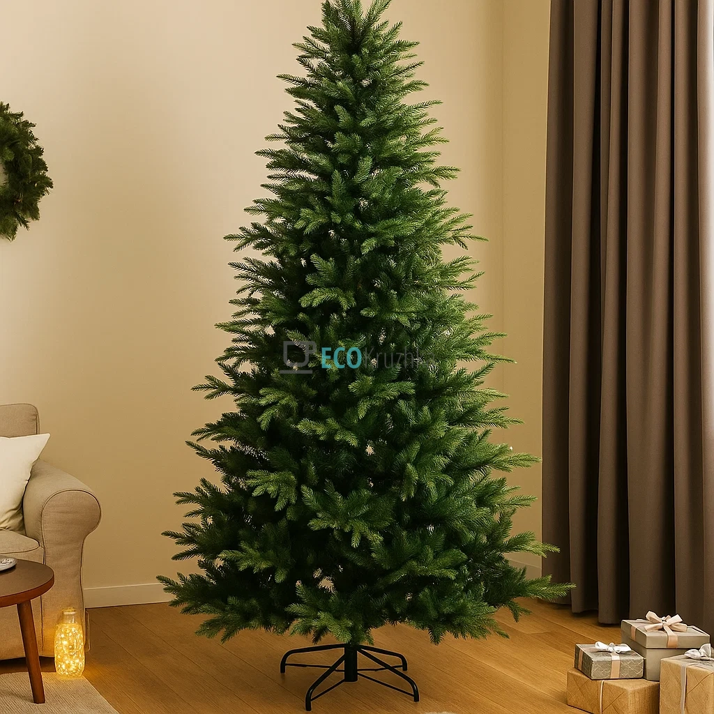 Штучна ялинка "Датська" 228 см, на металевій підставці, 2490 гілок, пишна новорічна ялинка преміум класу 840-149 Штучна ялинка "Датська" 228 см, на металевій підставці, 2490 гілок, пишна новорічна ялинка преміум класу 840-149