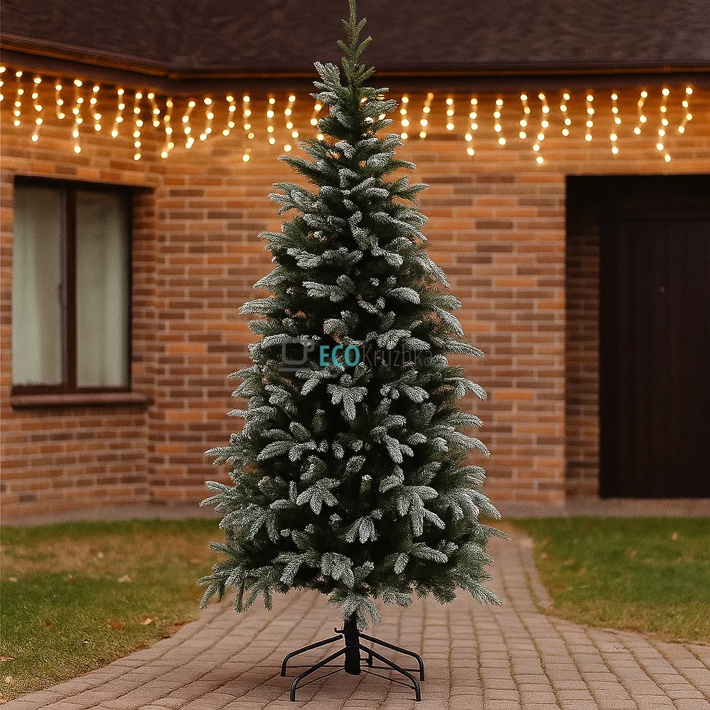 Штучна ялинка "Різдвяна" 182 см, на металевій підставці, 1465 гілок, пишна новорічна ялинка преміум класу 840-157 Штучна ялинка "Різдвяна" 182 см, на металевій підставці, 1465 гілок, пишна новорічна ялинка преміум класу 840-157
