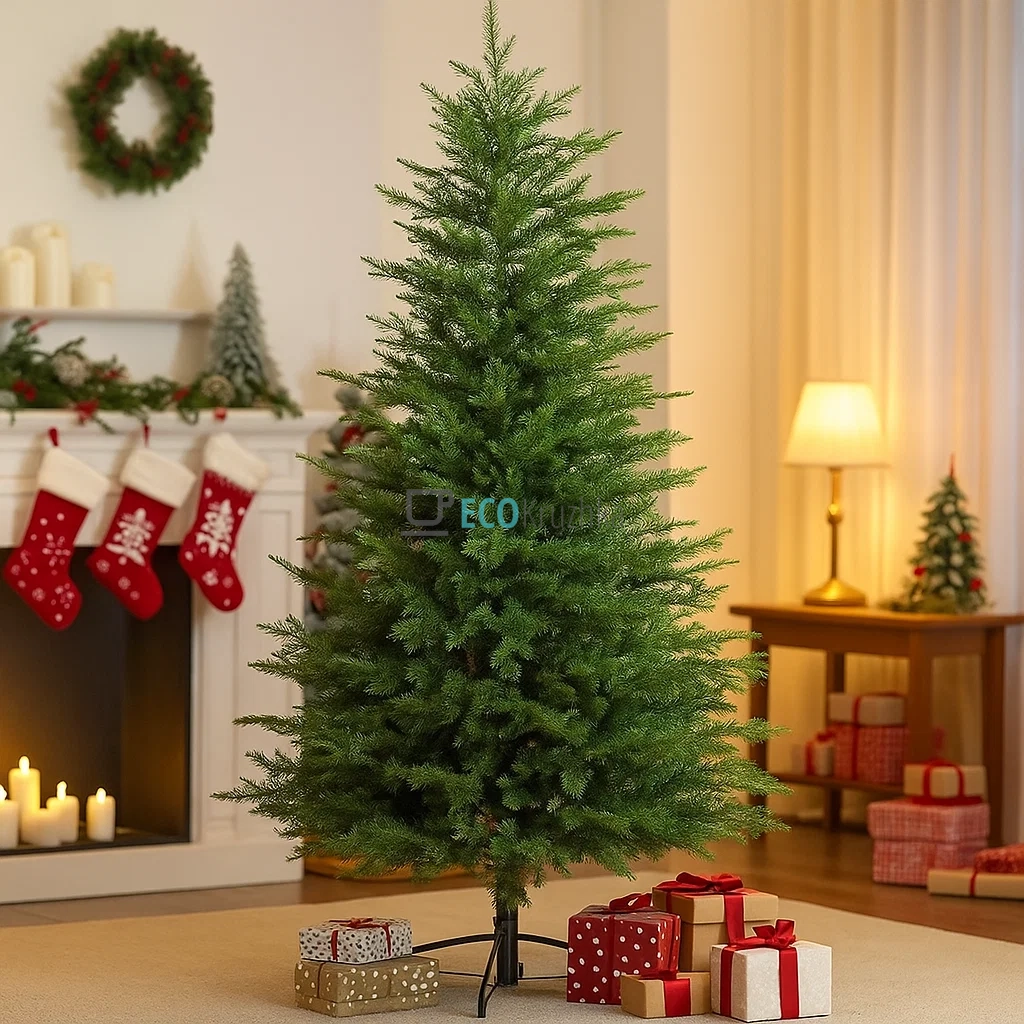 Штучна ялинка "Пані" 183 см, 1925 гілок, на металевій підставці, пишна новорічна ялинка преміум класу 840-189