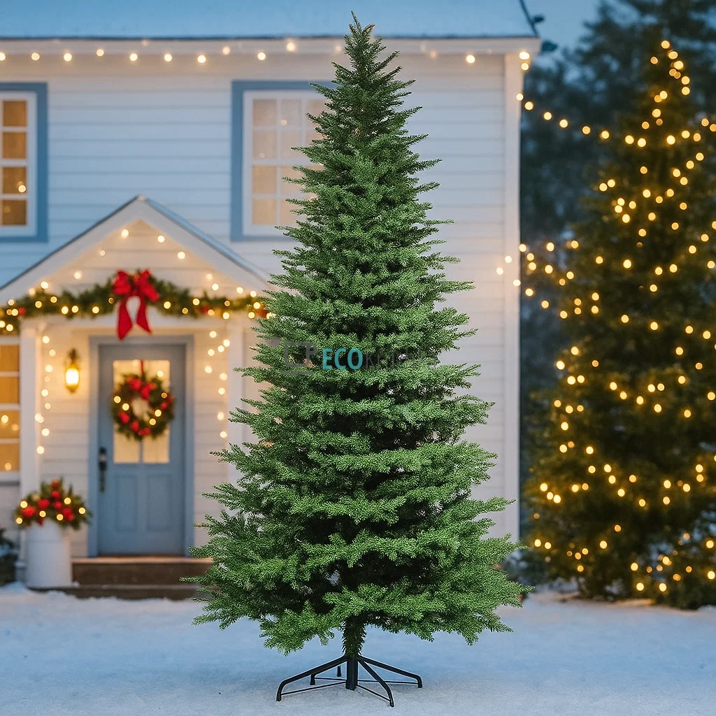 Штучна ялинка "Пані" 274 см, 3975 гілок, на металевій підставці, розкішна новорічна ялинка преміум класу 840-191