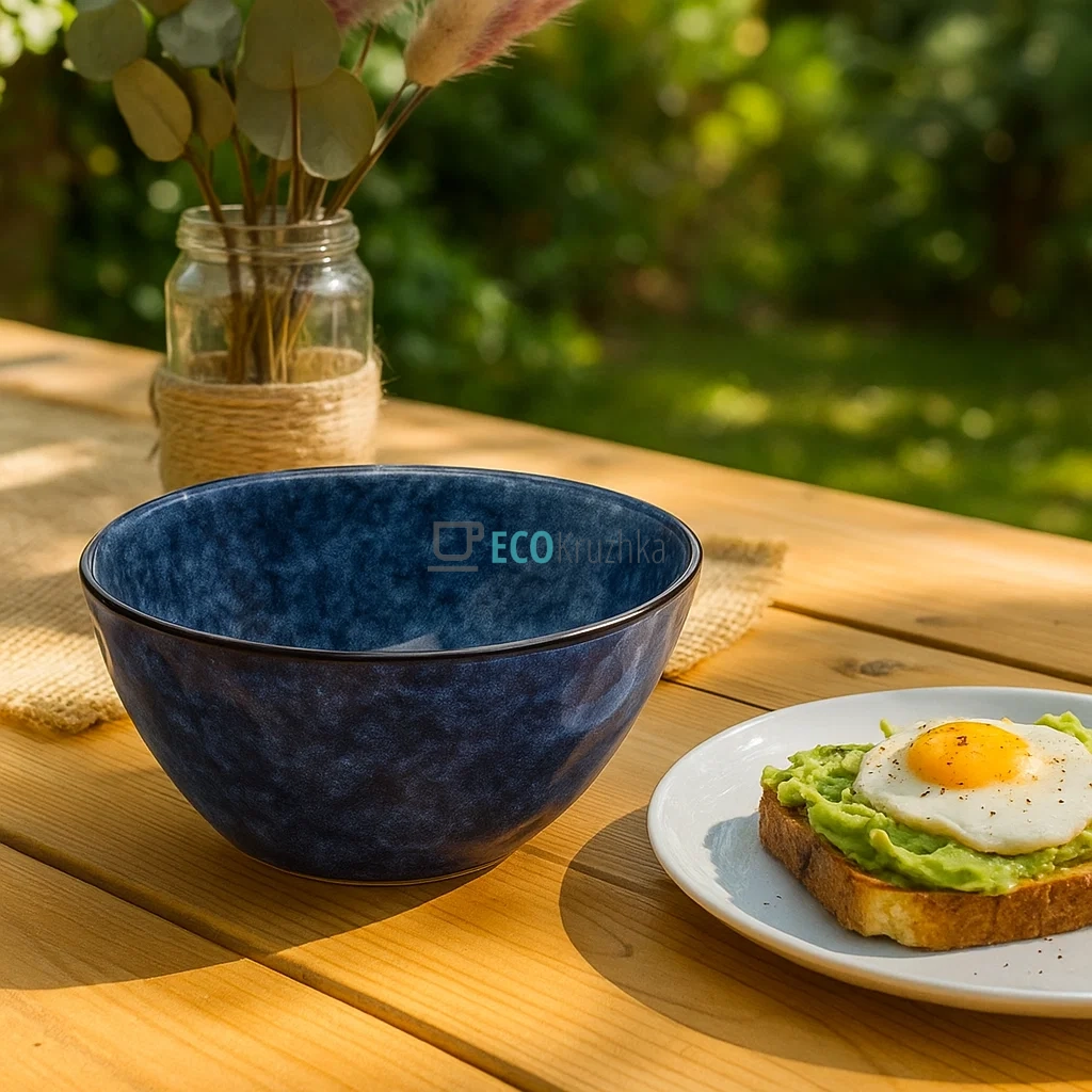 Піала керамічна Casual D15 см, Cиній (344-225) Піала керамічна Casual D15 см, Cиній (344-225)