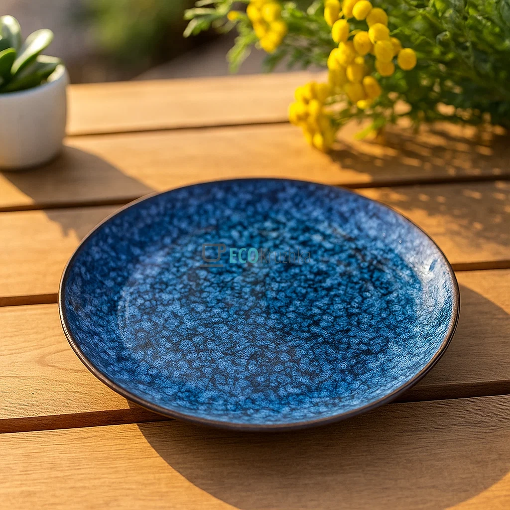 Тарілка керамічна Casual D20.5 см, Cиній (344-221)