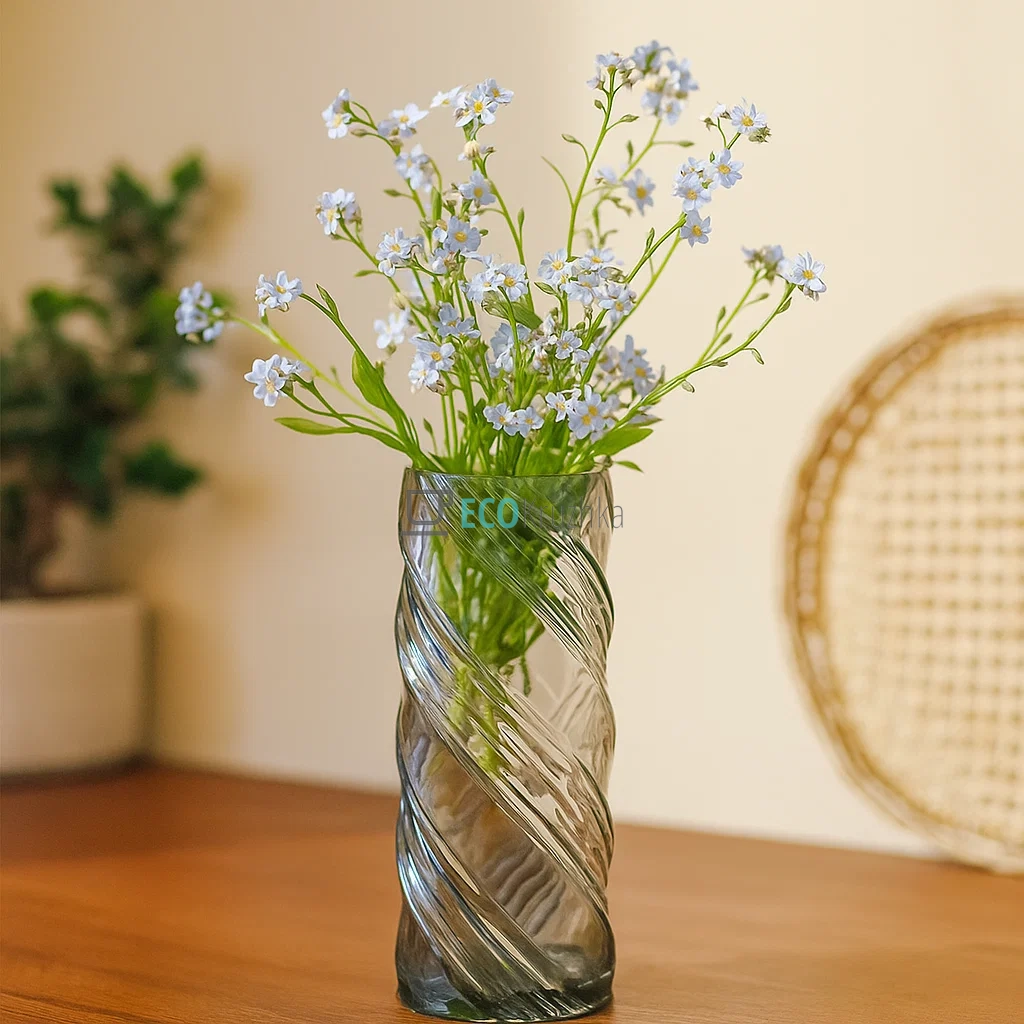 Ваза скло настільна овальна без зображення 25 см Infinitty Чорна (527-784) Ваза скло настільна овальна без зображення 25 см Infinitty Чорна (527-784)