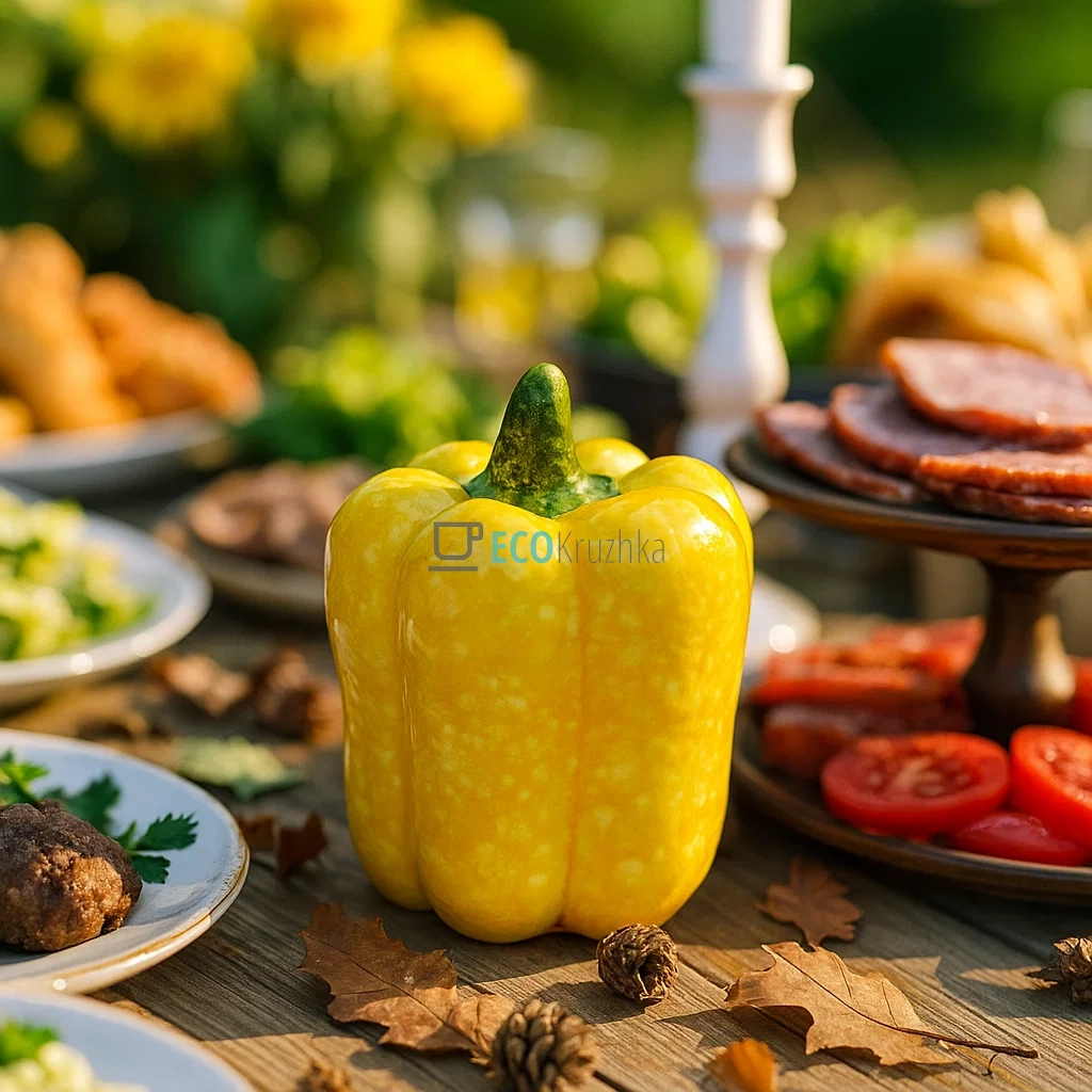 Керамічний декор "Перець" 5.5x5.5x6.5 см (HA9-128) Керамічний декор "Перець" 5.5x5.5x6.5 см (HA9-128)