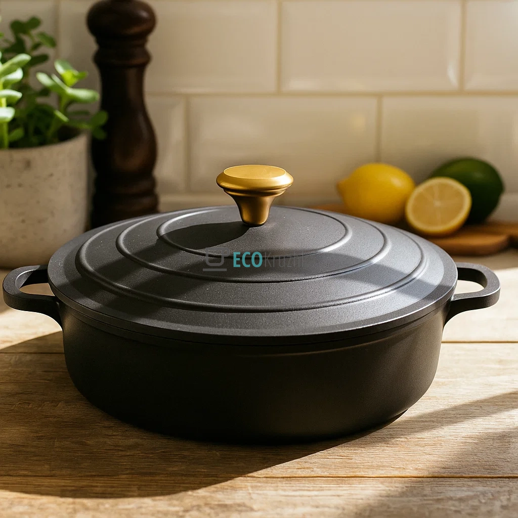 Сотейник з антипригарним мармуровим покриттям з алюмінієвою кришкою, 5.8 л (32 x 8.3 см) чорний Edenberg EB-12098 Сотейник з антипригарним мармуровим покриттям з алюмінієвою кришкою, 5.8 л (32 x 8.3 см) чорний Edenberg EB-12098