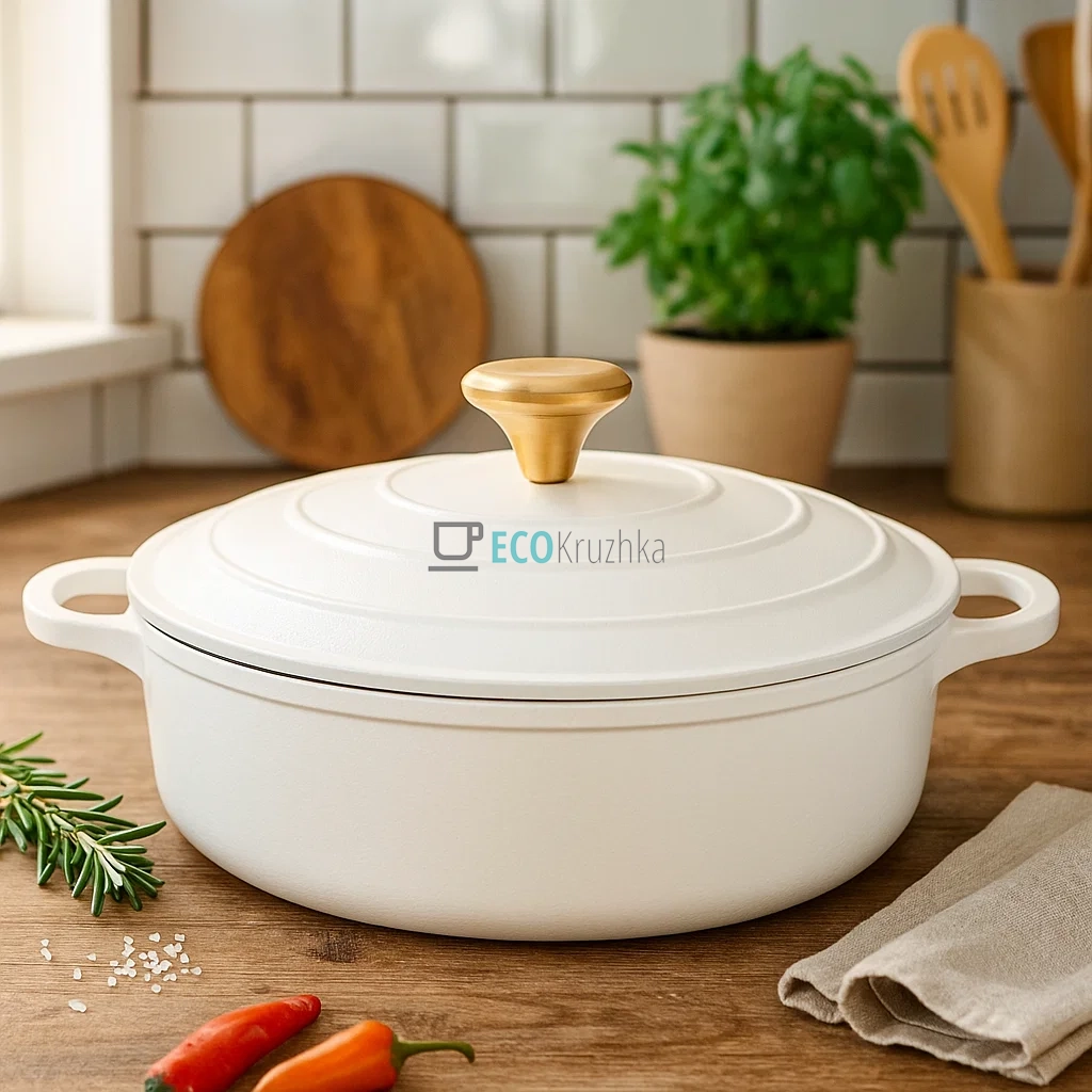 Сотейник з антипригарним мармуровим покриттям з алюмінієвою кришкою, 5.8 л (32 x 8.3 см) білий Edenberg EB-12098 Сотейник з антипригарним мармуровим покриттям з алюмінієвою кришкою, 5.8 л (32 x 8.3 см) білий Edenberg EB-12098