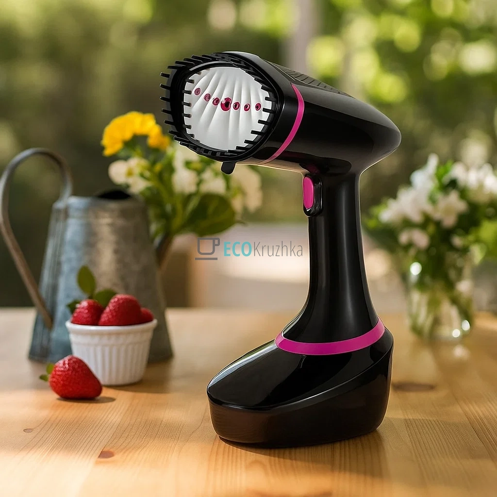 Відпарювач для одягу ручний 1500 Вт, резервуар на 400 мл, чорний MS-1317 Відпарювач для одягу ручний 1500 Вт, резервуар на 400 мл, чорний MS-1317