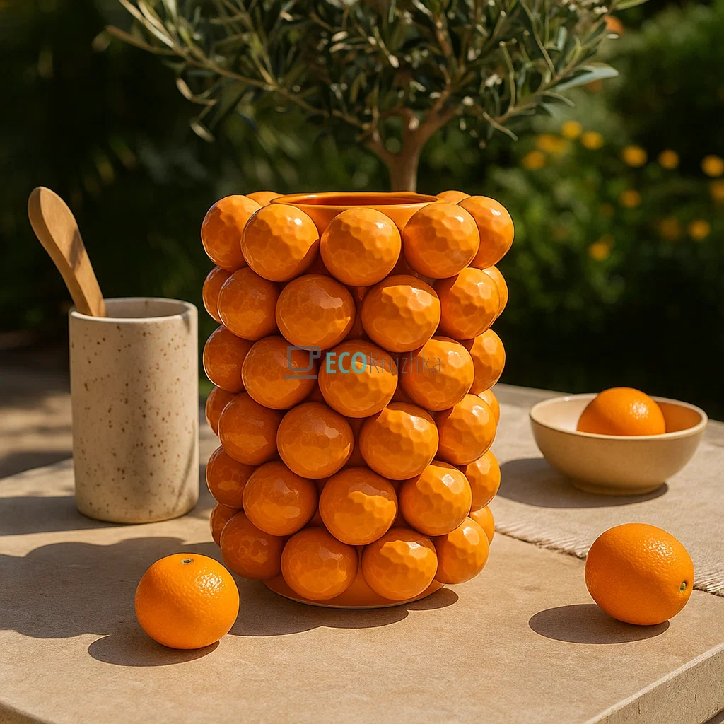 Порцелянова декоративна ваза Orange 22.5 х 32.5 см (457-372) Порцелянова декоративна ваза Orange 22.5 х 32.5 см (457-372)