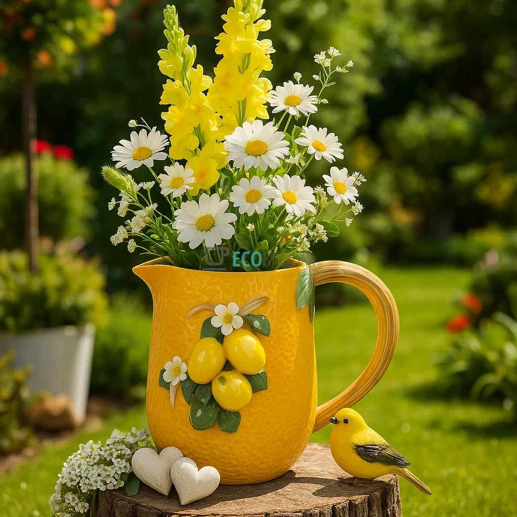 Порцелянова декоративна ваза Lemon 25.5×19×20.5 см (457-355) Порцелянова декоративна ваза Lemon 25.5×19×20.5 см (457-355)