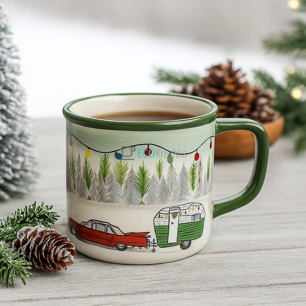 Керамічна кружка 600 мл «Зимова казка» (DK015-N) Керамічна кружка 600 мл «Зимова казка» (DK015-N)