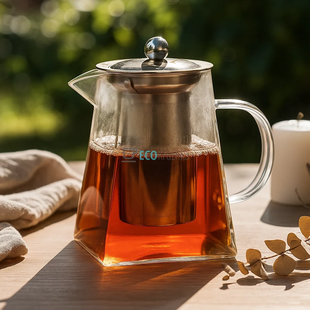 Чайник для заварювання скляний Чотирьохкутний 550 мл Edenberg Прозорий EB-19021 Чайник для заварювання скляний Чотирьохкутний 550 мл Edenberg Прозорий EB-19021