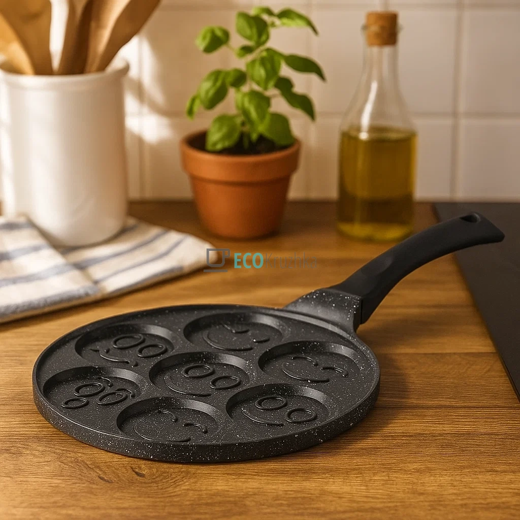 Сковорідка для млинців 27см смайли для індукційної плити Edenberg EK7511 Сковорідка для млинців 27см смайли для індукційної плити Edenberg EK7511