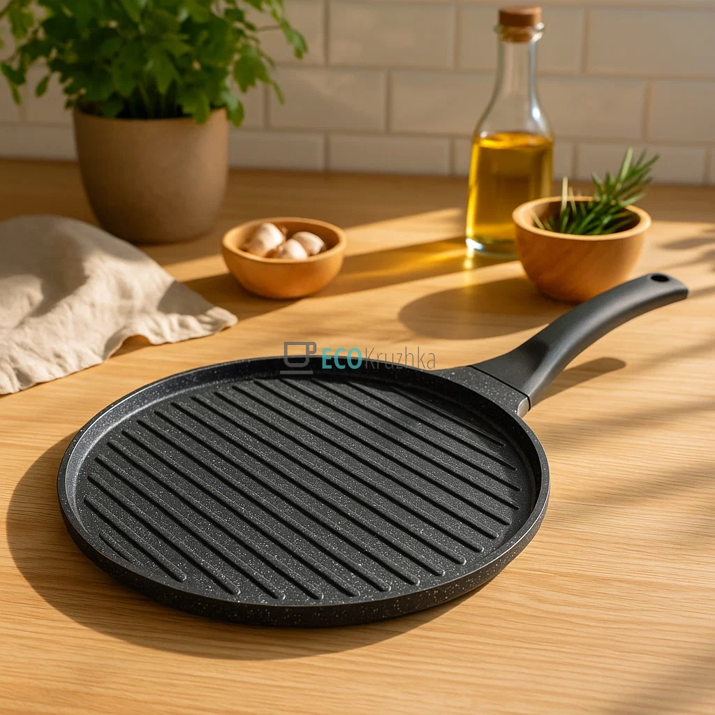 Сковорідка гриль 27см мармурове антипригарне покриття Edenberg EB-7518 Сковорідка гриль 27см мармурове антипригарне покриття Edenberg EB-7518