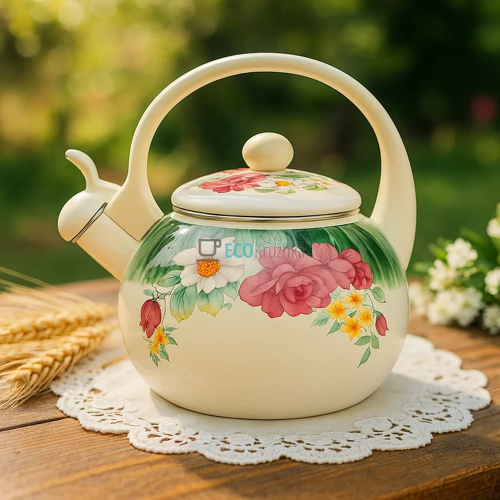 Чайник Емальований 2.2л із свистком Edenberg EB-1745-2 Чайник Емальований 2.2л із свистком Edenberg EB-1745-2