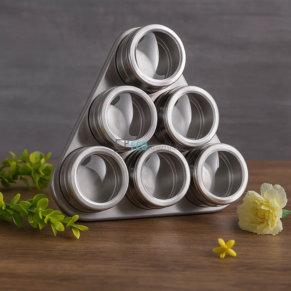 Набір для спецій Edenberg 6в1 з магнітним підставою з нержавіючої сталі EB-3499 Набір для спецій Edenberg 6в1 з магнітним підставою з нержавіючої сталі EB-3499