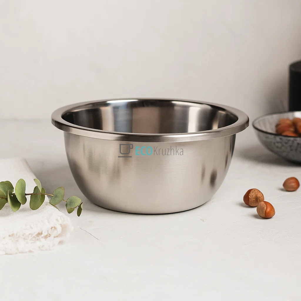 Глибока тарілка-миска з нержавіючої сталі 26x10,8 см Edenberg EB-18118 Глибока тарілка-миска з нержавіючої сталі 26x10,8 см Edenberg EB-18118