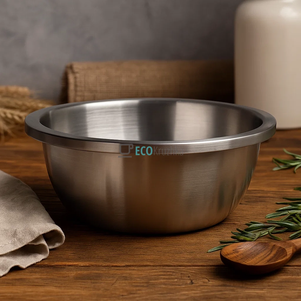 Глибока тарілка-миска з нержавіючої сталі 32x12,5 см Edenberg EB-18121 Глибока тарілка-миска з нержавіючої сталі 32x12,5 см Edenberg EB-18121