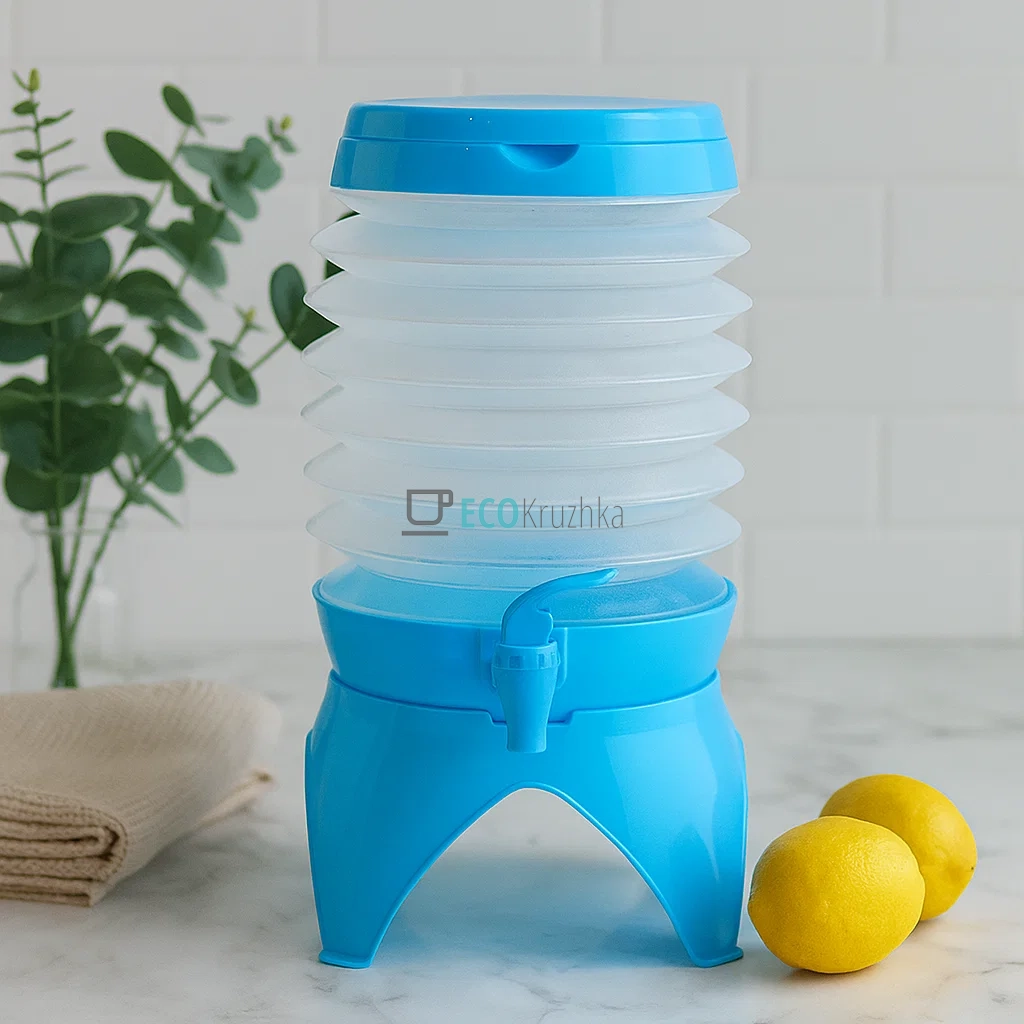 Портативний лимонадник-диспенсер 5,5л з краном для води і напоїв (EB-18426)