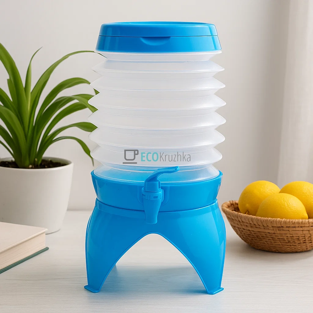 Портативний лимонадник-диспенсер 9,5л з краном для води і напоїв (EB-18428)