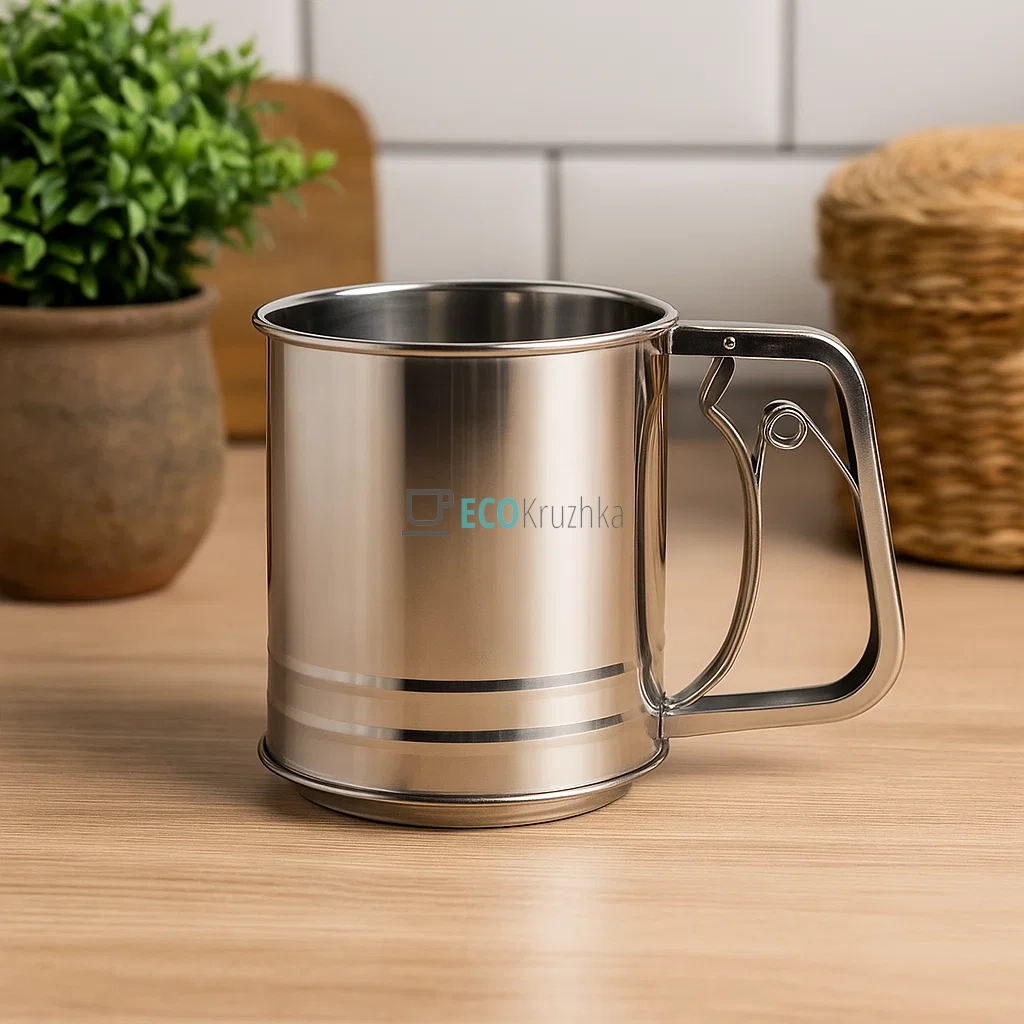 Кухоль-сито та борошна 350г. нержавіюча сталь Edenberg EB-3799 Кухоль-сито та борошна 350г. нержавіюча сталь Edenberg EB-3799