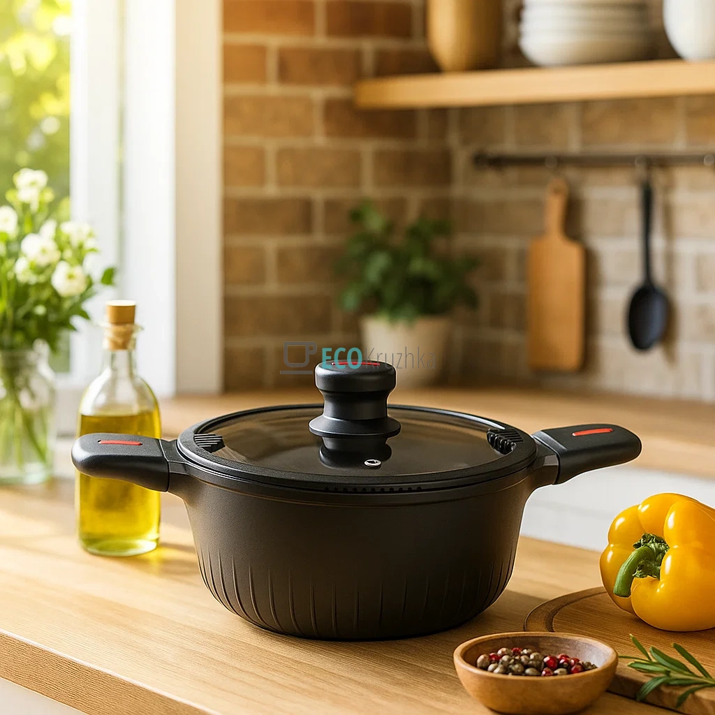 Каструля 5 л Magio Лита антипригарна 24см (MG-1171) Каструля 5 л Magio Лита антипригарна 24см (MG-1171)