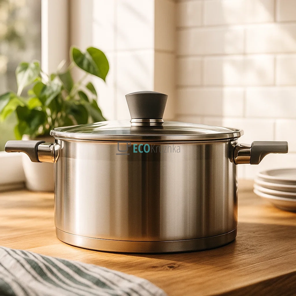 Каструля Ardesto Gemini Trento, скляна кришка, 5.2 л, нержавіюча сталь (AR3652G) Каструля Ardesto Gemini Trento, скляна кришка, 5.2 л, нержавіюча сталь (AR3652G)