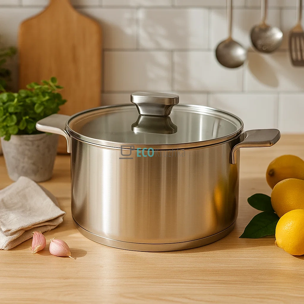 Каструля нержавіюча 3.4л професійна з кришкою Maestro MR-3521-20 Каструля нержавіюча 3.4л професійна з кришкою Maestro MR-3521-20